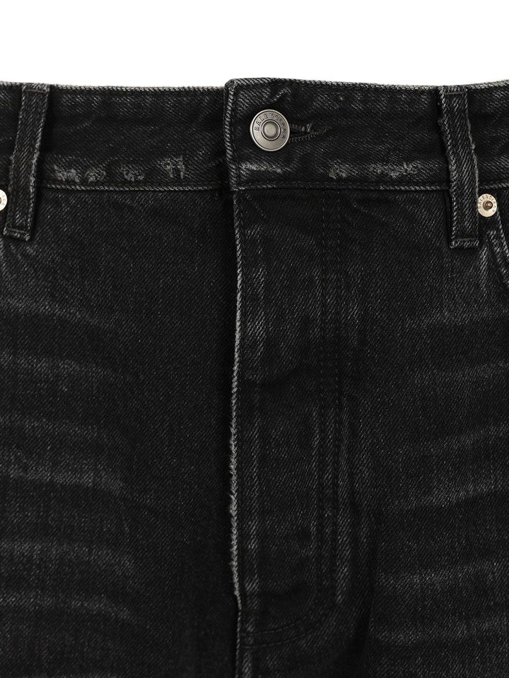 Balenciaga Curved-Leg Jeans - Black | 2965e7d9f83aa0d7edde590f2479b0c4c24a5018