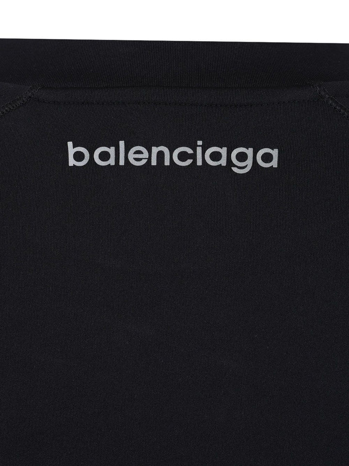 Balenciaga Techwear Long Sleeve T-Shirt - Blue | e23e9cd56920f9f6a5beb7fb8e640bce709fcb84