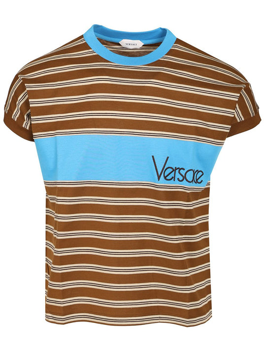 Striped Cotton With Inlay T-Shirt Multicolor