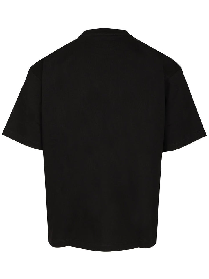 Versace With Embroidered Logo T-Shirt - Black | 40660d14eab82324fa26a21ef351ed2f24687685