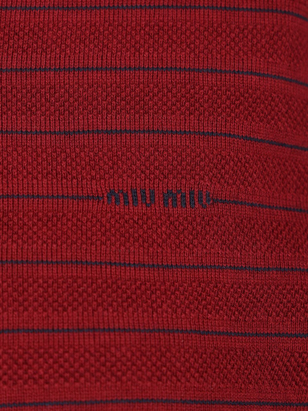Miu Miu V-Neck Sweater Knitwear - Bordeaux | 2709ab6094cb7a09fb60d26d3893b4a3a0ee69e1