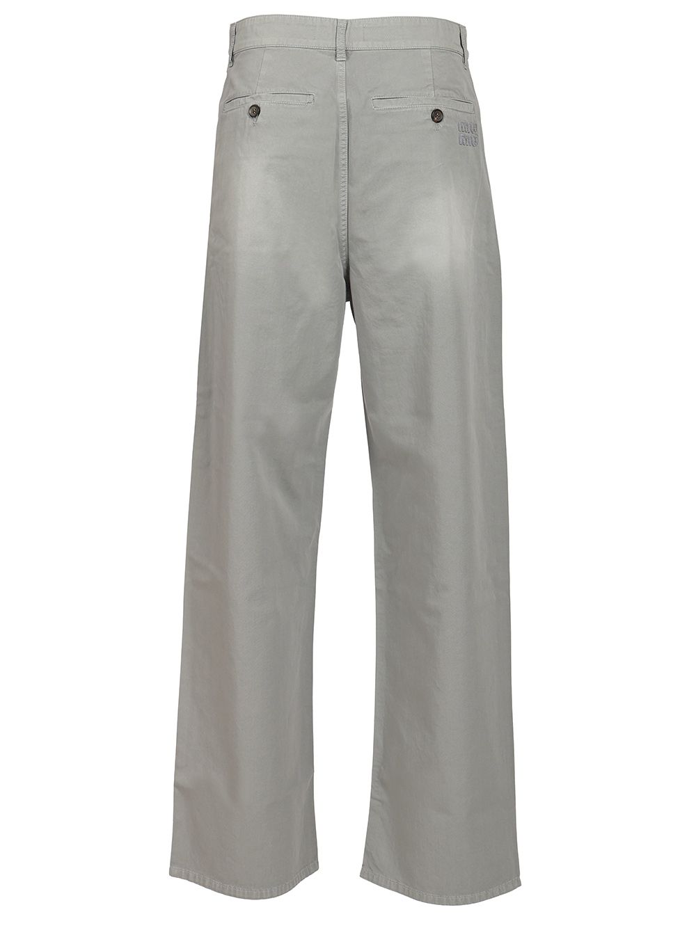 Miu Miu Long Trousers - Grey | 99d87f6e9d70b77b46e38230aefc13673d430d5b