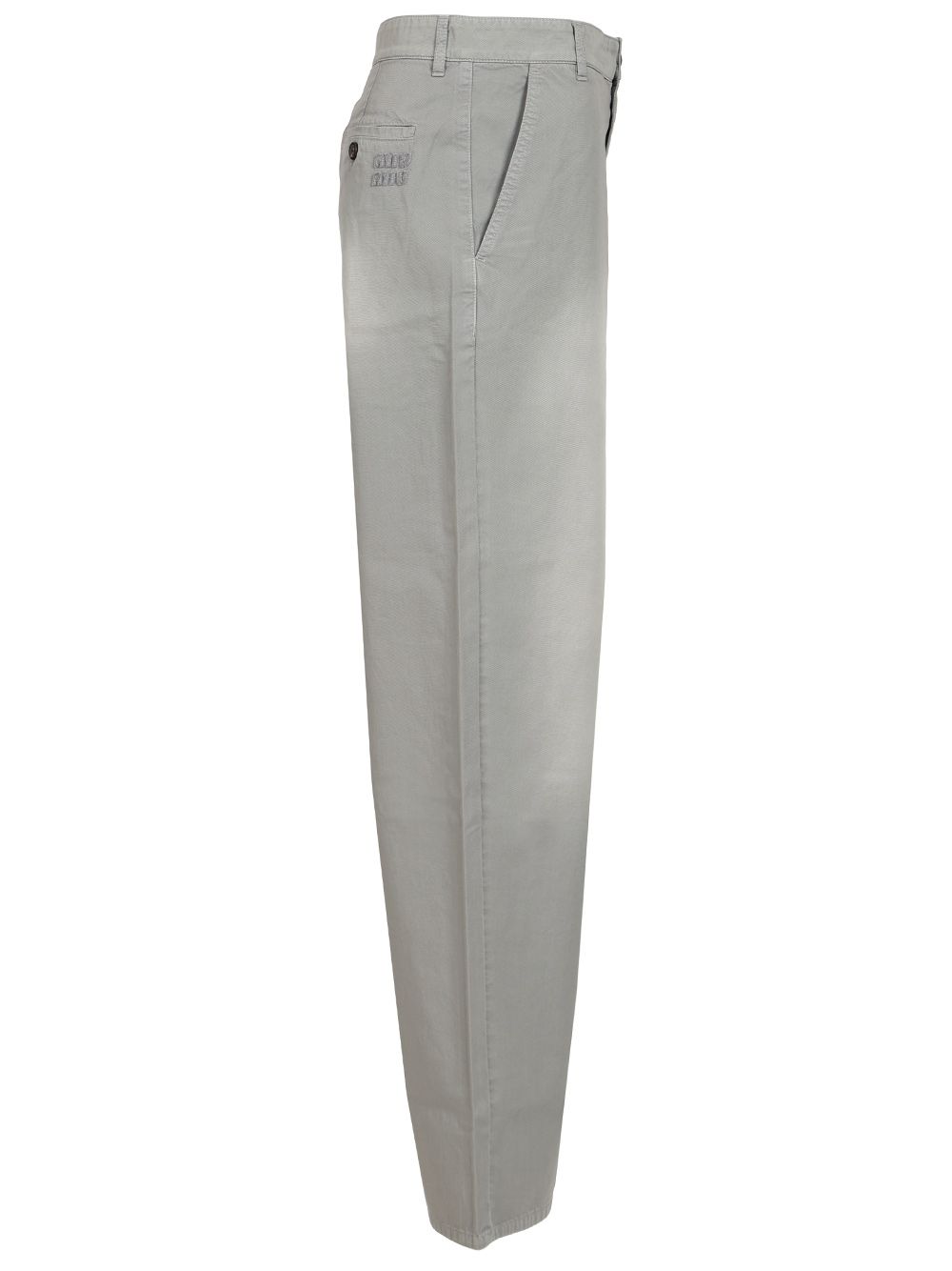 Miu Miu Long Trousers - Grey | 57c6cb3540ae15aa3320e4350357a4c60ae1dd61