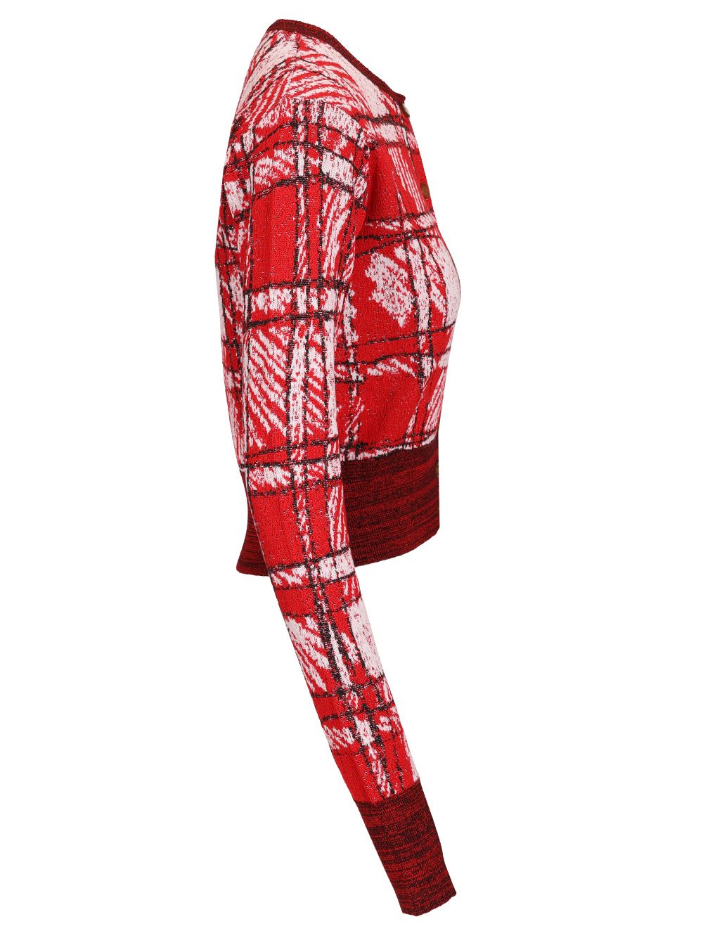 Vivienne Westwood Cardigan Scribble Check Knitwear - Red | cdedd66f1fdf3325333aa542ce8870e170add26a