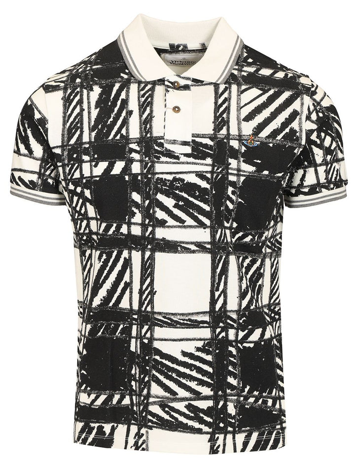 Vivienne Westwood Scribble Polo Polo shirt - Black | 2c401f65d8093dcdadf2103bbdae273ae83b50f1