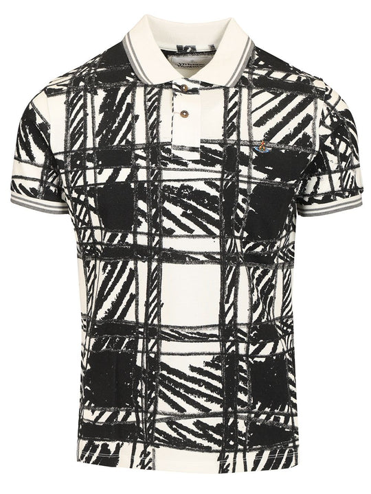 Scribble Polo Polo Shirt Black