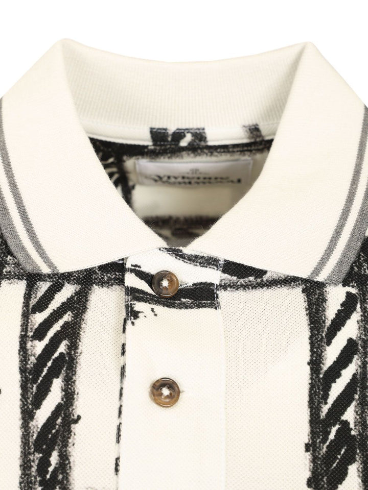 Vivienne Westwood Scribble Polo Polo shirt - Black | 1dbfe74c270e82268ad784a8bf9d6836c16df75c