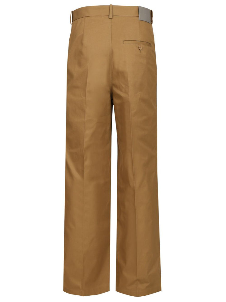 Balenciaga Wide Chino Trousers - Beige | f41eb54bcc21abf98d4a874e13718ff51ec49a52