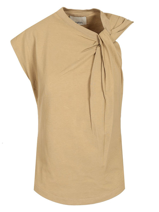 Nayda In Cotton Jersey T-Shirt Beige