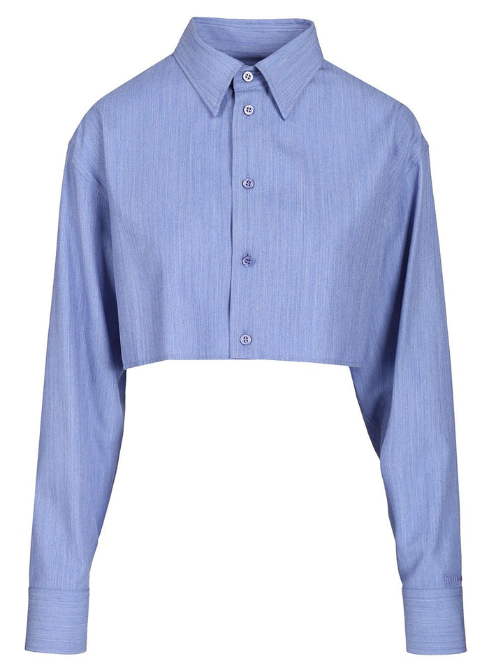 Balenciaga Cropped Shirt Shirts - Light blue | 2a81c86e5a530c4833e0d2e67098fda0182b261a