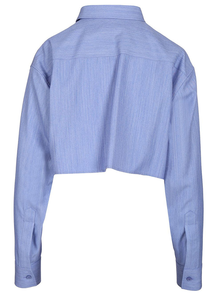 Balenciaga Cropped Shirt Shirts - Light blue | c1cebdd90dc8136453f4cd96c2372d128175f507