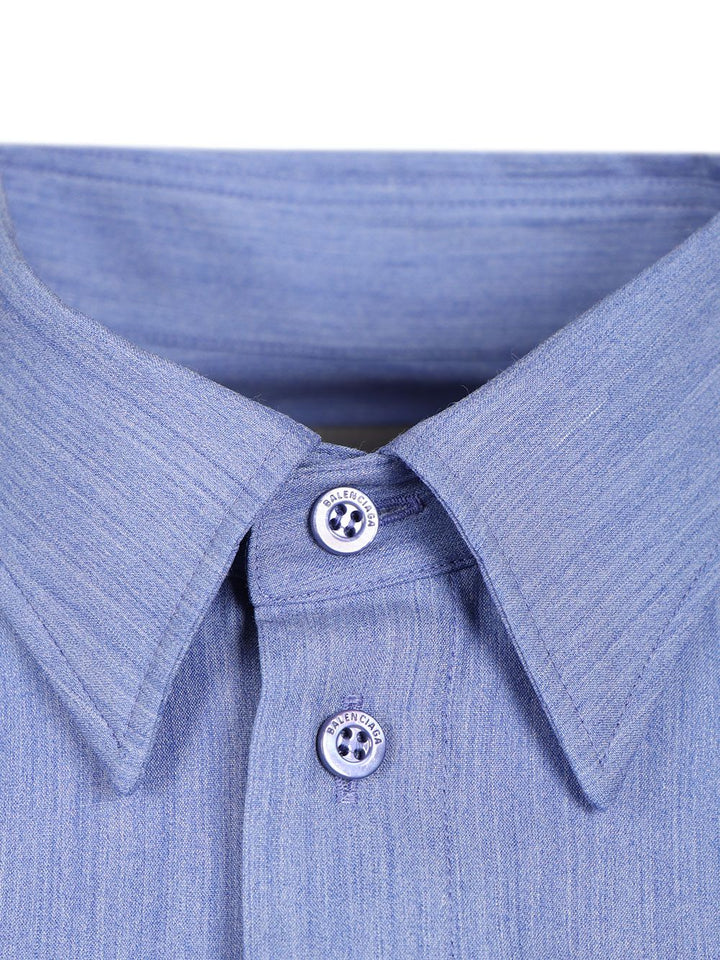 Balenciaga Cropped Shirt Shirts - Light blue | 87dc87b37a0db771b1f9de23317a7e0a9a4915cb
