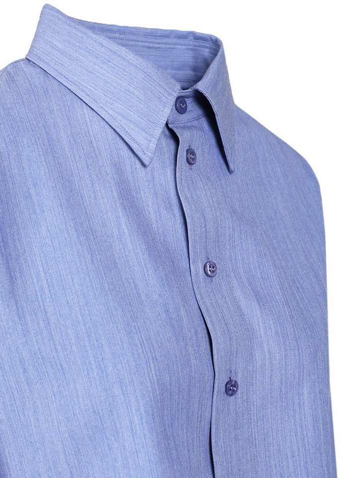 Balenciaga Cropped Shirt Shirts - Light blue | 408602a81a66abf164281843602c33c9dec5e1fb