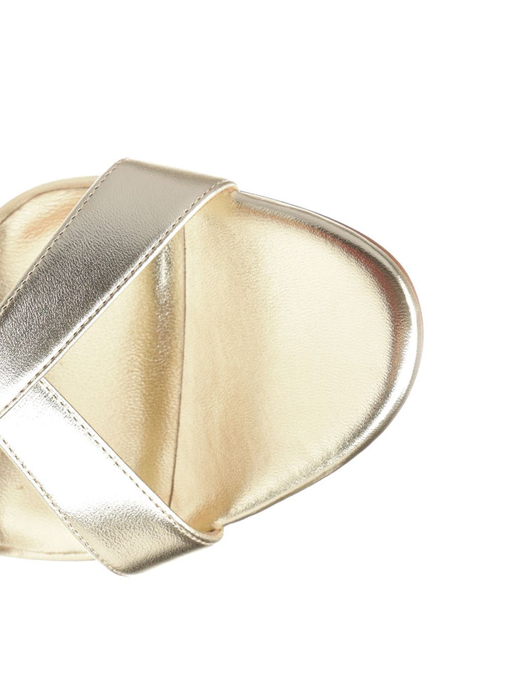 Christian Louboutin Mulazee Cross Sandals - Silver | 8207ef0cf756eb6bc08c537472ab7d6e6a151333