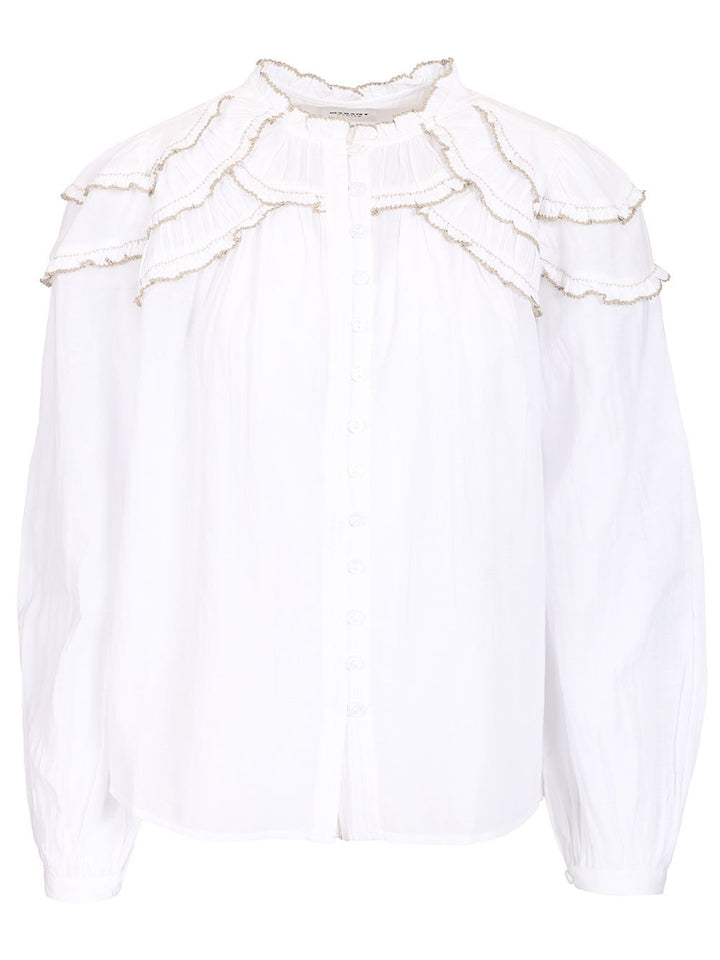Marant Etoile Christa Shirts - White | 95e23fb5c5b59ce119346c3f9954232e1fe032b1