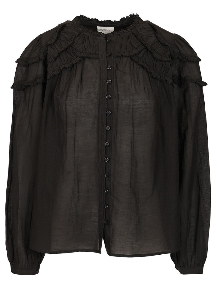 Marant Etoile Christa Bluse - Black | 5a1bddbcbcb1feeb2c2d5b22c70a9c9b5ef51c5a