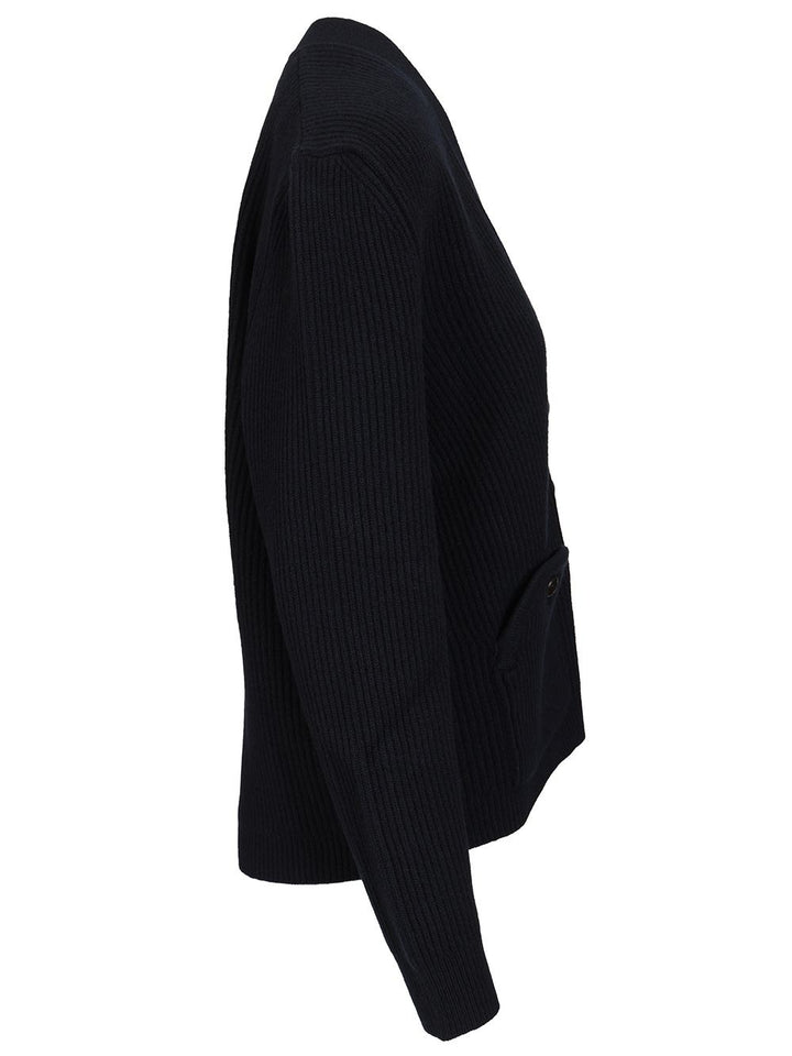 Blazé Milano V-Neck Cardigan Knitwear - Blue | 5869e5dd641a9a5402363c9a9f8df74678ad9a2d