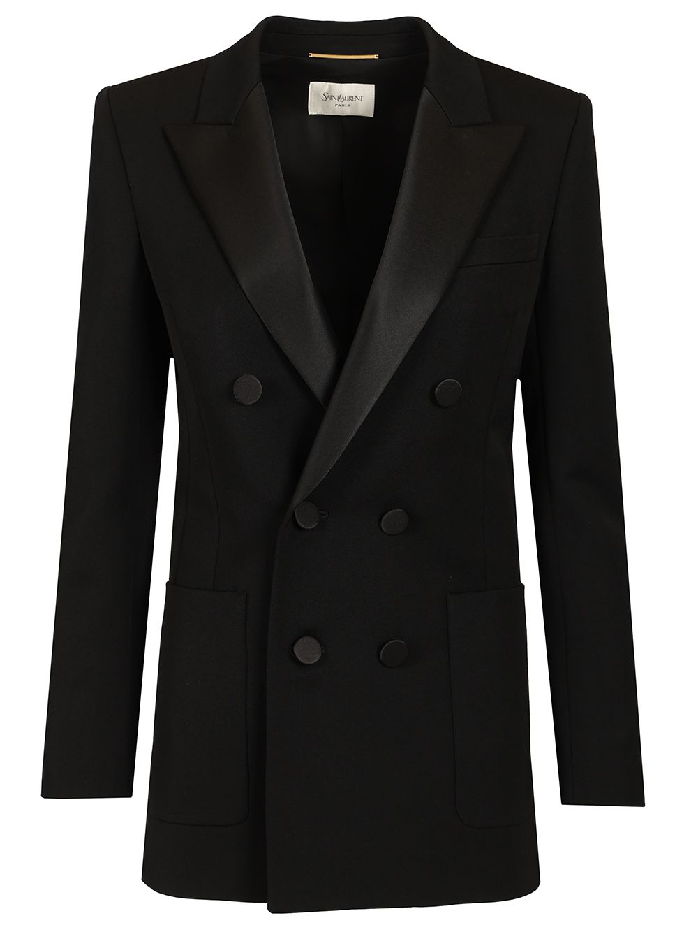Saint Laurent Double-Breasted Jacket Jackets - Black | 7724140317acadf91641d86660b70a5c20cc46ca