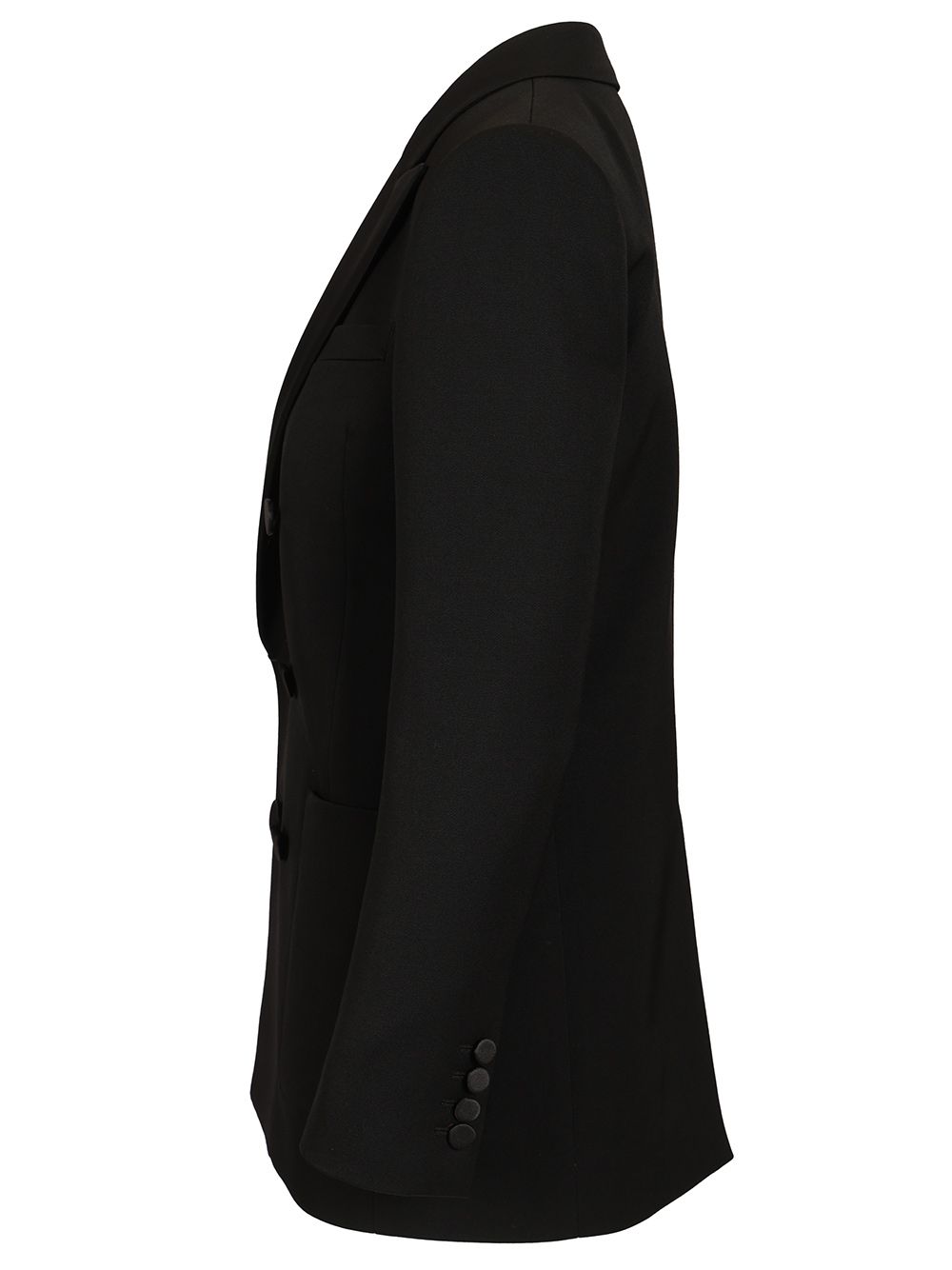 Saint Laurent Double-Breasted Jacket Jackets - Black | 856dbecab270a96057a56c7570b4f861f63b4e17