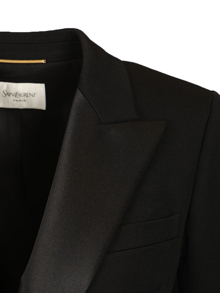 Saint Laurent Double-Breasted Jacket Jackets - Black | 40753ebc9acbf9c10de93eeda1d29ed59c6037ab