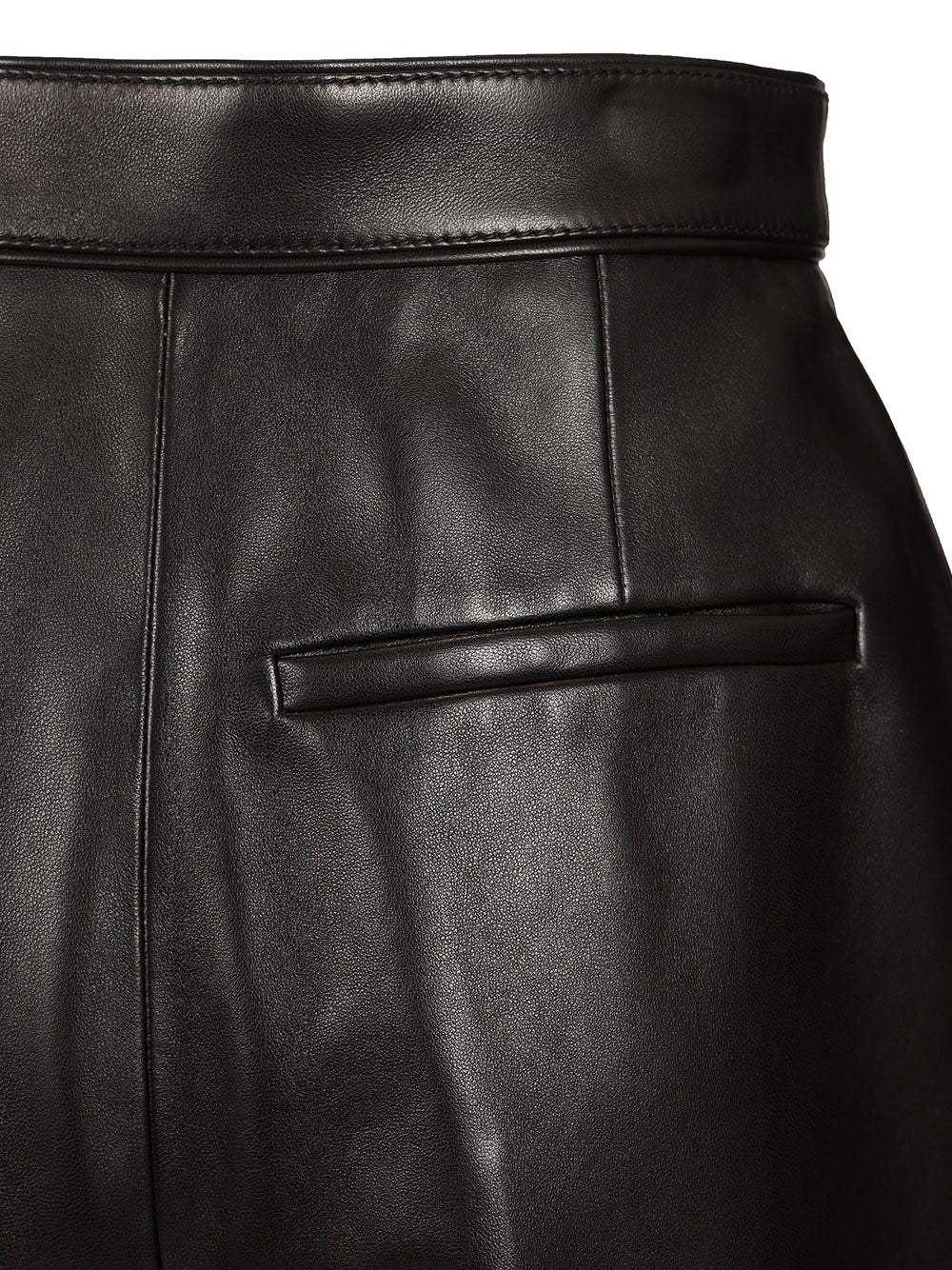 Bottega Veneta Shiny Leather Trousers - Black | d82f2a383e768bc7099e6ed998826109fd50cea7