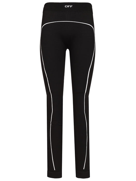 Off-White Off Stamp Leggings Trousers Black