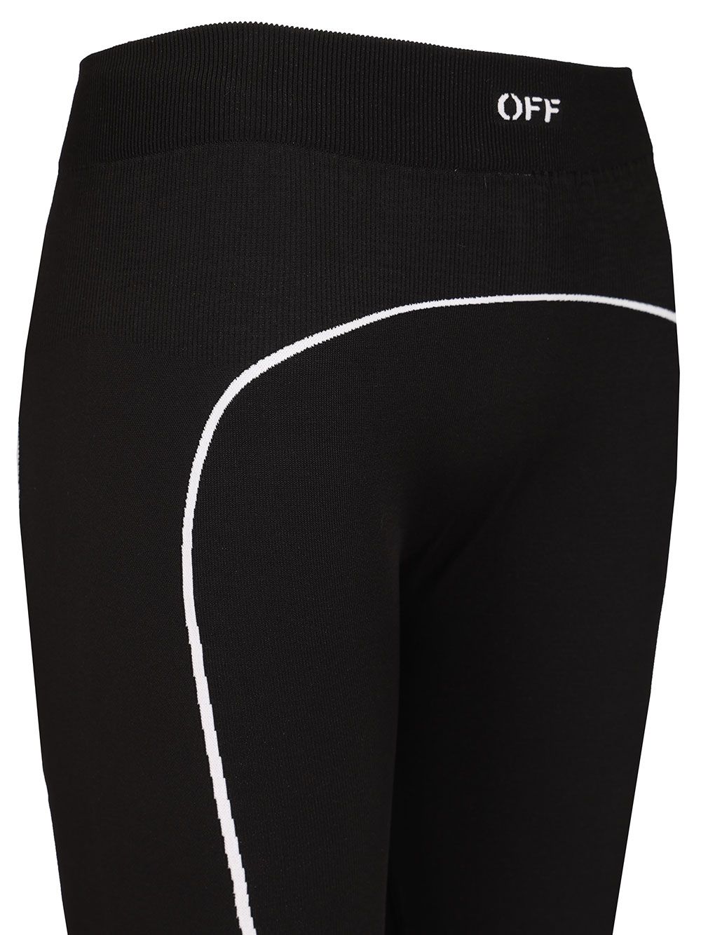 Off-White Off-White Off Stamp Leggings Trousers - Black | f7dc0950480bd9a3269de75c7de7aaf0c5e28cde