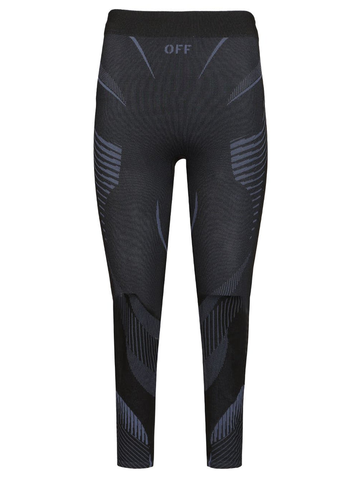 Off-White Racing Leggings Trousers - Black | fe90409eeb08a35064a8dc8dfda02e4e0df34501