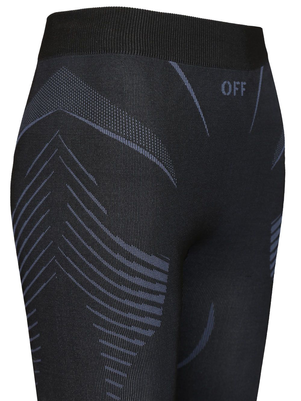 Off-White Racing Seamless Leggings Trousers - Black | 631609b495f2c0929956a4e96141c015fa04bf41