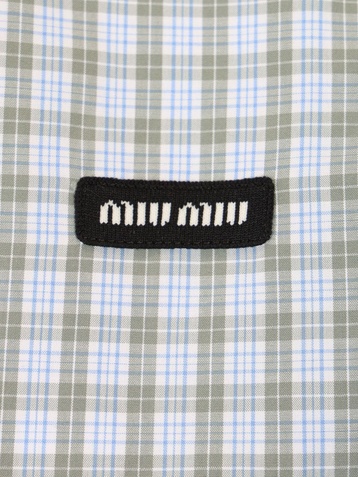 Miu Miu Checked Poplin Shirt Shirts - Multicolor | 4e50cf79a6364808b9f98c00e8318766d049b3ae