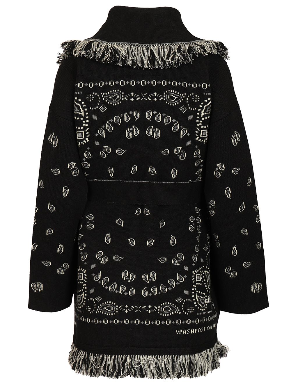 Alanui Cashmere Bandana Cardigan Knitwear - Black | a916e569ea9d612caab3cc8cb201c2d8c539250f