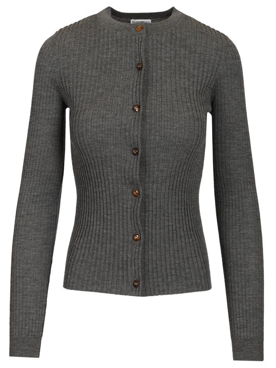 Cashmere Cardigan Knitwear Grey