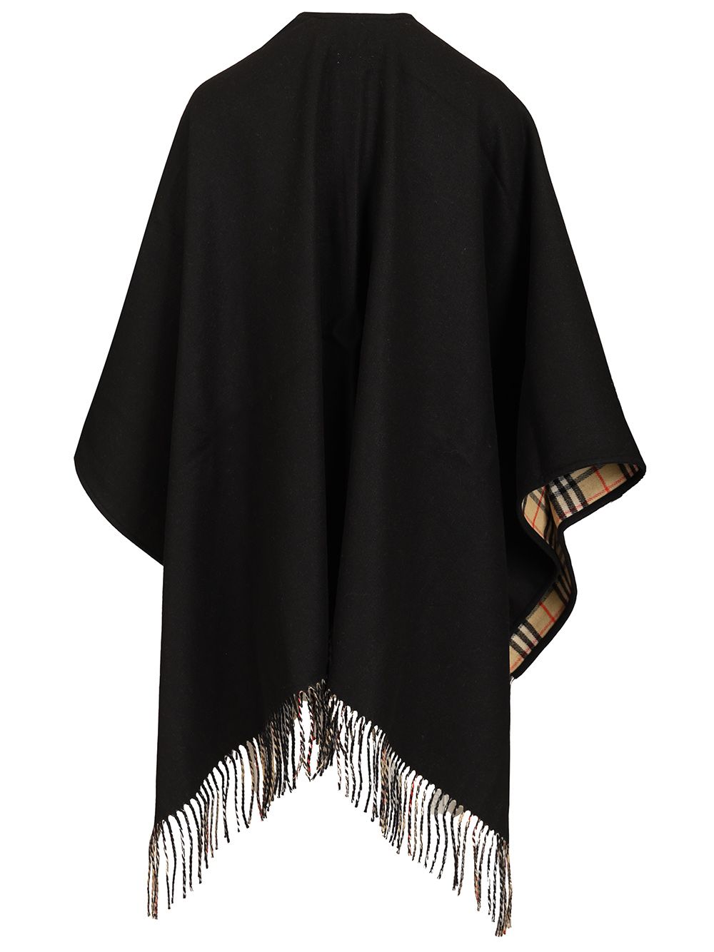 Burberry Reversible Cape Jackets - Black | 446a787dc49cfade04071e3ccf9df3098bee8275