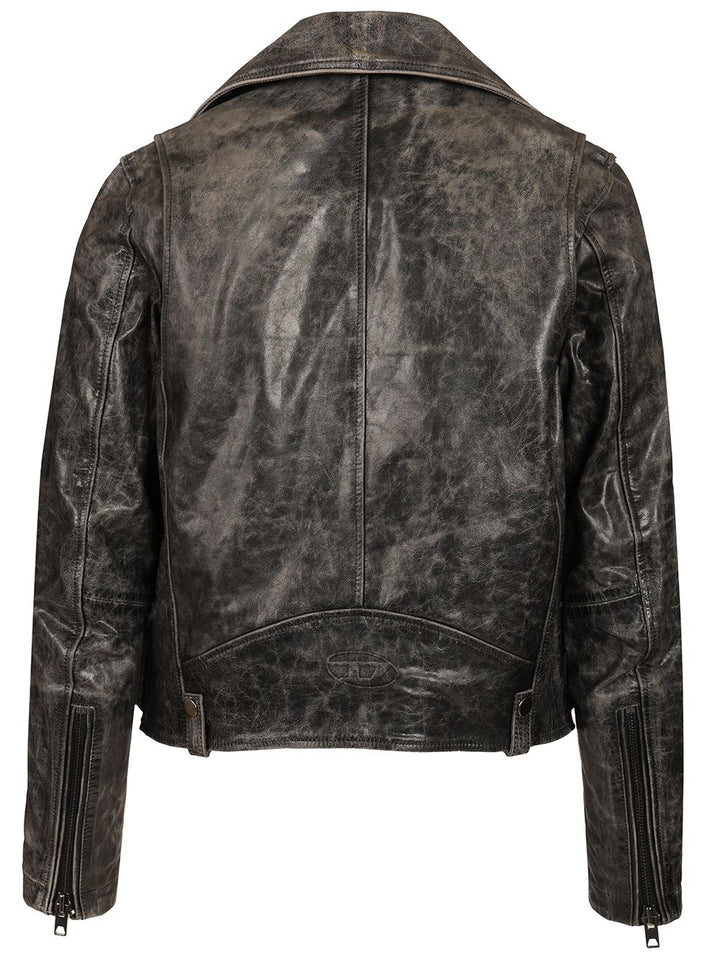 Diesel Biker Jacket Jackets - Grey | 218643ac2cb7e9b5cd0c8bdb5819432008128f04