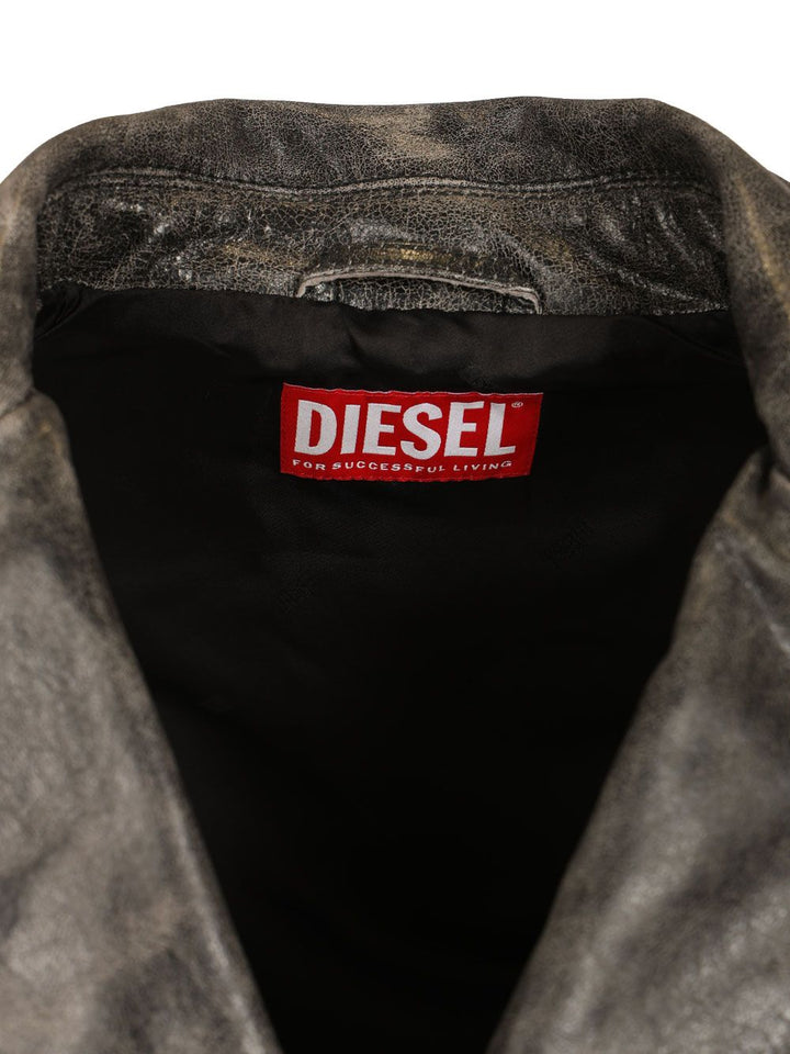 Diesel Biker Jacket Jackets - Grey | 9947a698651d23892cf90bc4c8599928b3eb849a
