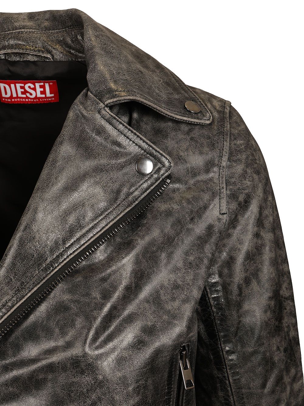 Diesel Biker Jacket Jackets - Grey | 0b10e6d73331c3e48e359a04f395d80a6726d877