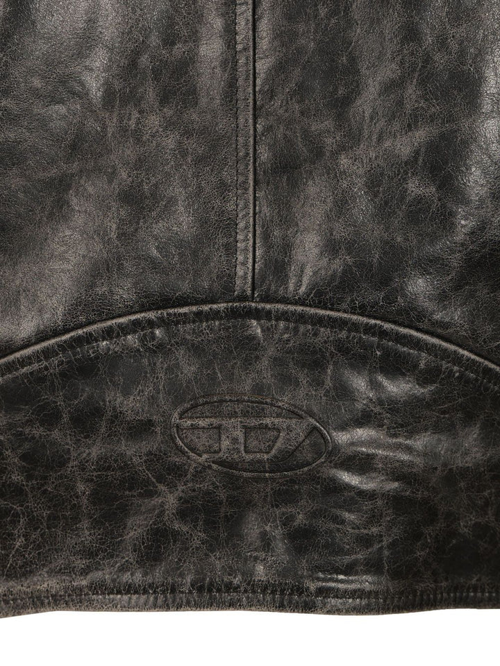 Diesel Biker Jacket Jackets - Grey | 4d15a728513a7680ee9c97355505db6fc3bea993