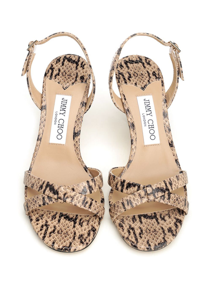 Jimmy Choo Elsy 70 Sandal Sandals - Animalier | 44ce27fbbf3bd7de7e7f22fd68b677ba6f4d6477