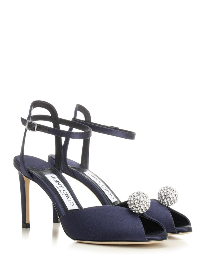 Jimmy Choo Sacora 85 Sandal Sandals - Blue | eb44658f30ec9120e5b71ce49245e391519fabfe