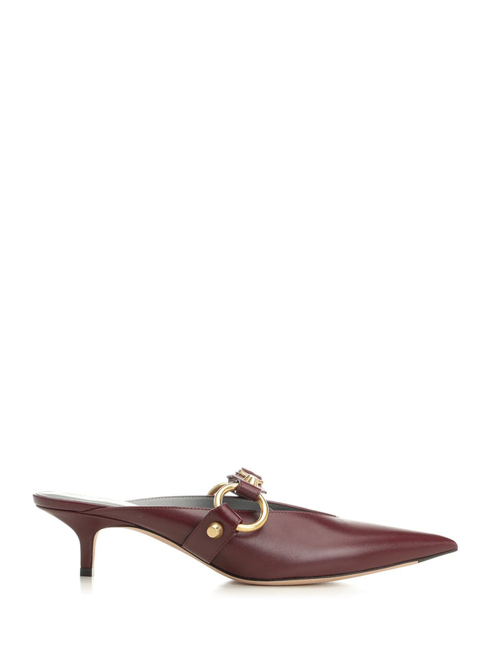 Balenciaga City Mule Sandals - Bordeaux | 421329885b97f2b775df0310d070db18db14fb83