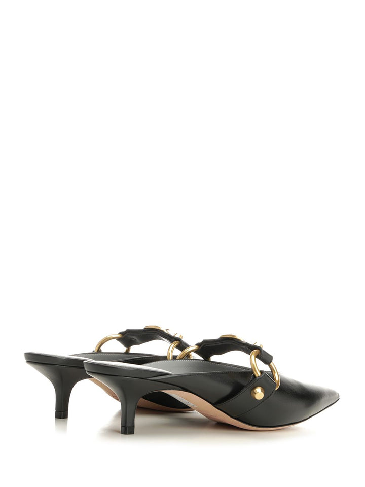 Balenciaga City Mule Sandals - Black | b7ddcb36b5cb363f01863379df0f22808d378acc