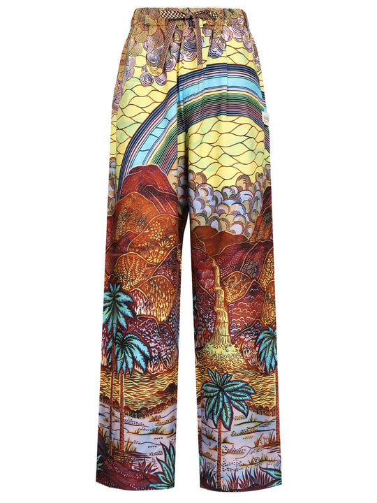 Drawstring Trousers Multicolor