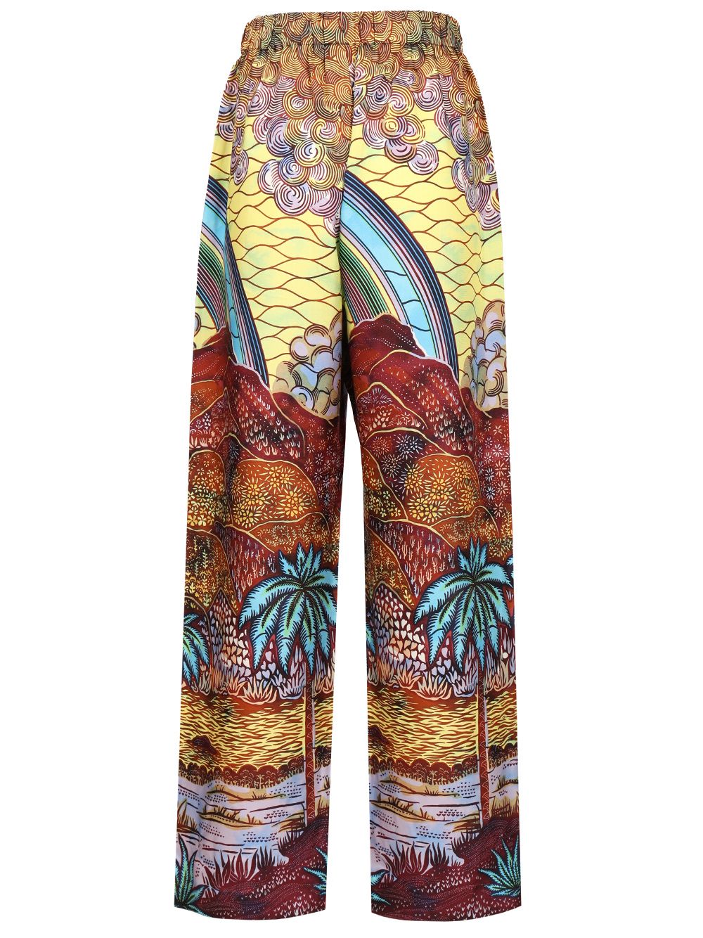 Vlisco Dialogues Drawstring Trousers - Multicolor | 776e01f6c544978bdf17c983995bcc6b0dd7df87