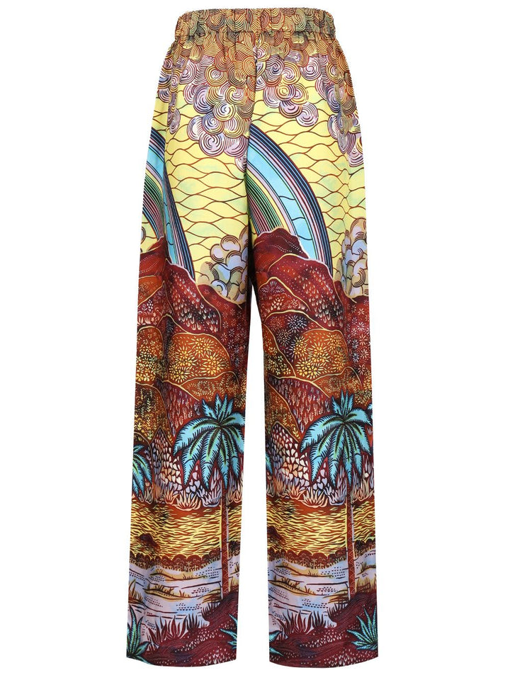 Vlisco Dialogues Drawstring Trousers - Multicolor | 776e01f6c544978bdf17c983995bcc6b0dd7df87
