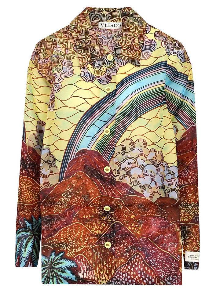Vlisco Dialogues Oversized Shirt Shirts - Multicolor | 90220369cba756c1b982185ea985ebba23d1b5d5