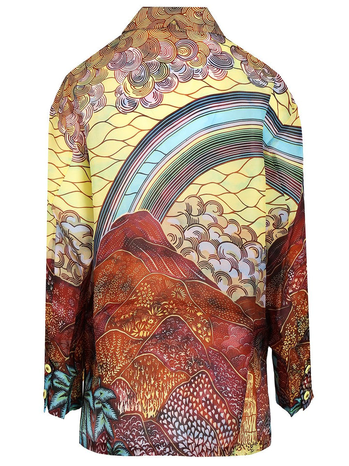 Vlisco Dialogues Oversized Shirt Shirts - Multicolor | 2f17ed0bf50d3c7e69dd6338d3b77e4cd6c0231e
