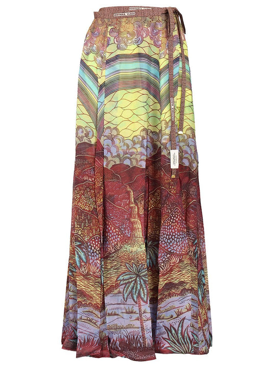 Wrap Skirt Skirts Multicolor
