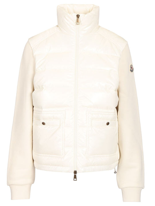 Zip Up Cardigan Knitwear White