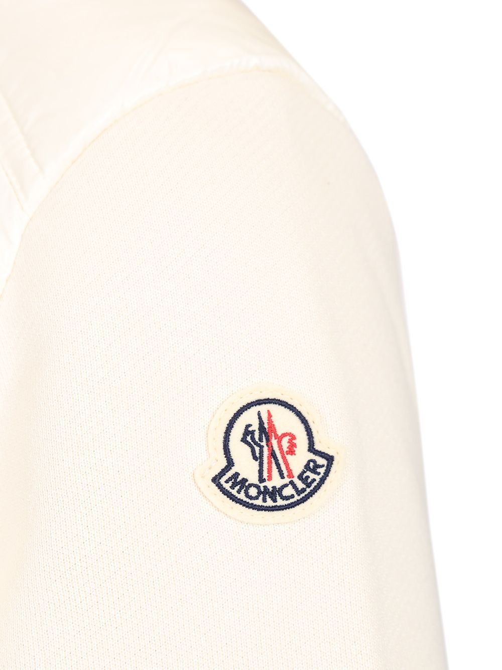 Moncler Zip-Up Sweatshirt Jackets - White | 94fba929a0a85531fe2acbb557ed367634defdc2
