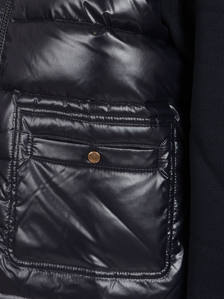 Moncler Zip Up Cardigan Knitwear - Blue | 47caa570a597199e87183893f70f97dcc7417338
